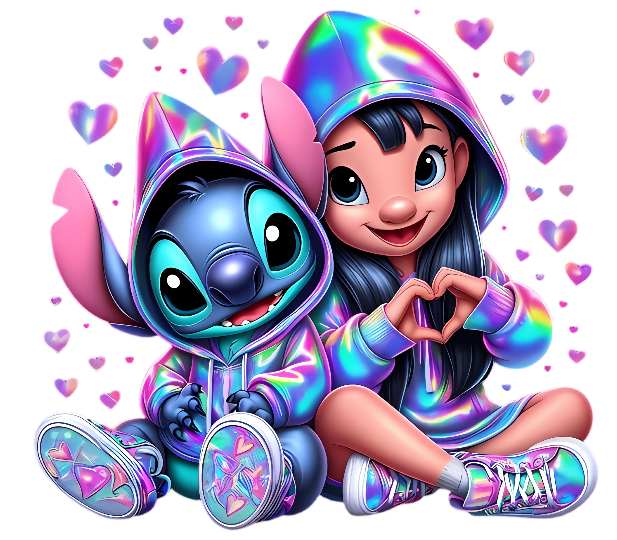 Hello Kitty & Stitch T-shirt Prints